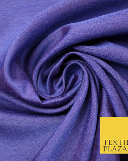 Two Tone Shot Plain Satin Backed Dupion SHANTUNG Raw Silk Dress Fabric 58" Wide