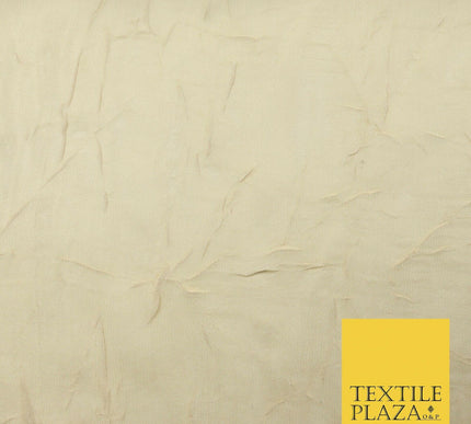 Luxury Creased Crushed Plain / Shot Chiffon Sheer Dress Fabric 5 COLOURS 39"Wide