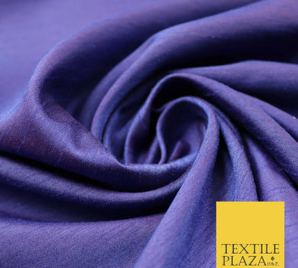 Two Tone Shot Plain Satin Backed Dupion SHANTUNG Raw Silk Dress Fabric 58" Wide