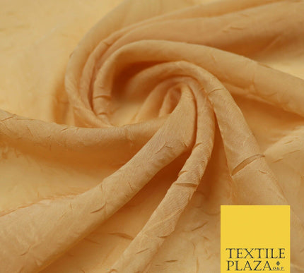 Luxury Creased Crushed Plain / Shot Chiffon Dress Fabric 8 COLOURS 58" Wide