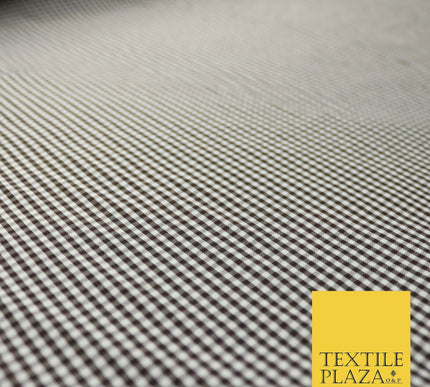 Small Mini 2mm Gingham Square Check Polycotton Fabric Dress Craft 7 COLOURS 58"