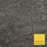 Luxury Creased Crushed Plain / Shot Chiffon Dress Fabric 8 COLOURS 58" Wide