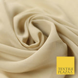 Premium Quality Black Beige Rose Plain Chiffon Dress Sheer Fabric 58" 3 COLOURS