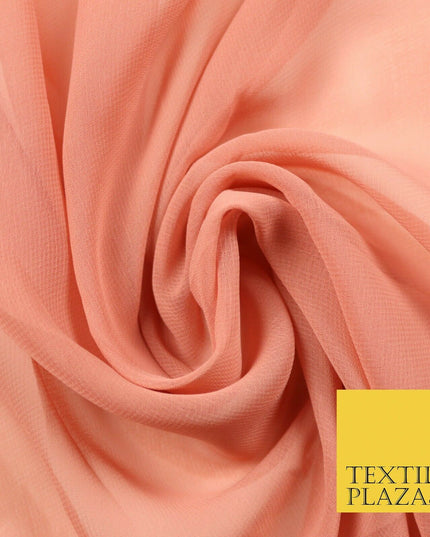 Premium Quality Black Beige Rose Plain Chiffon Dress Sheer Fabric 58" 3 COLOURS