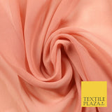 Premium Quality Black Beige Rose Plain Chiffon Dress Sheer Fabric 58" 3 COLOURS