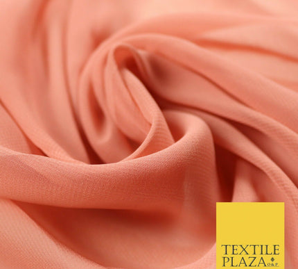 Premium Quality Black Beige Rose Plain Chiffon Dress Sheer Fabric 58" 3 COLOURS