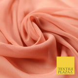 Premium Quality Black Beige Rose Plain Chiffon Dress Sheer Fabric 58" 3 COLOURS