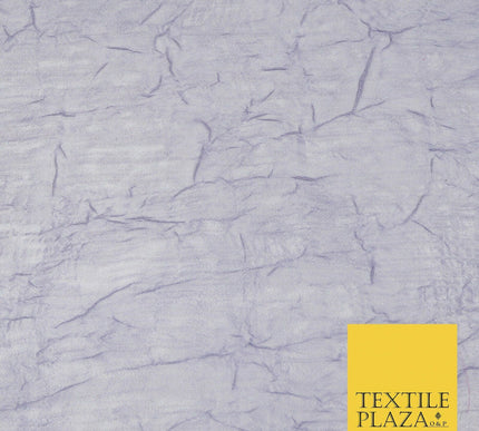 Luxury Creased Crushed Plain / Shot Chiffon Dress Fabric 8 COLOURS 58" Wide