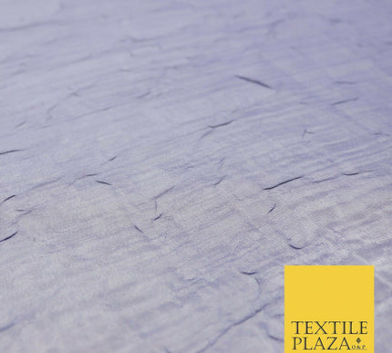 Luxury Creased Crushed Plain / Shot Chiffon Dress Fabric 8 COLOURS 58" Wide