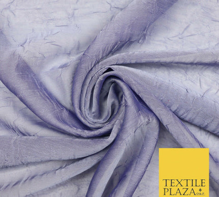 Luxury Creased Crushed Plain / Shot Chiffon Dress Fabric 8 COLOURS 58" Wide