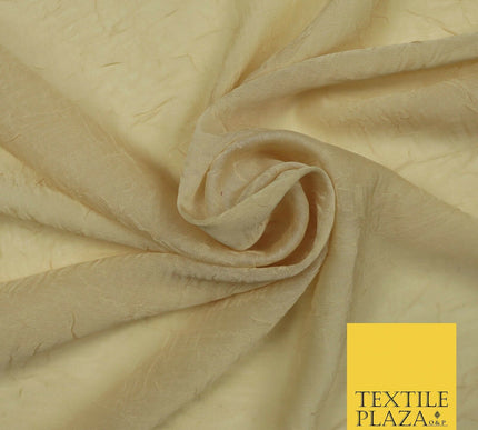 Luxury Creased Crushed Plain / Shot Chiffon Dress Fabric 8 COLOURS 58" Wide