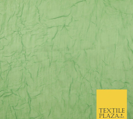 Luxury Creased Crushed Plain / Shot Chiffon Dress Fabric 8 COLOURS 58" Wide