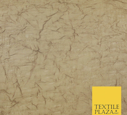 Luxury Creased Crushed Plain / Shot Chiffon Dress Fabric 8 COLOURS 58" Wide