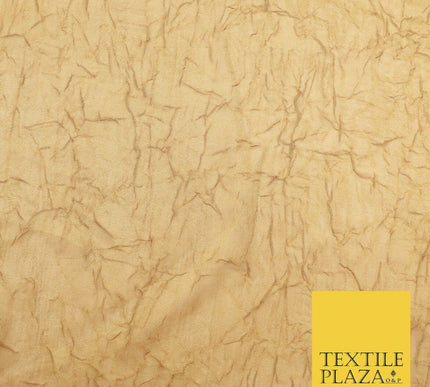 Luxury Creased Crushed Plain / Shot Chiffon Dress Fabric 8 COLOURS 58" Wide