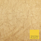 Luxury Creased Crushed Plain / Shot Chiffon Dress Fabric 8 COLOURS 58" Wide