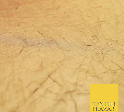 Luxury Creased Crushed Plain / Shot Chiffon Dress Fabric 8 COLOURS 58" Wide