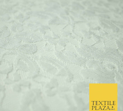 Red Peach White Floral Flower Embroidered Net Lace Dress Fabric Tulle Fancy 58"