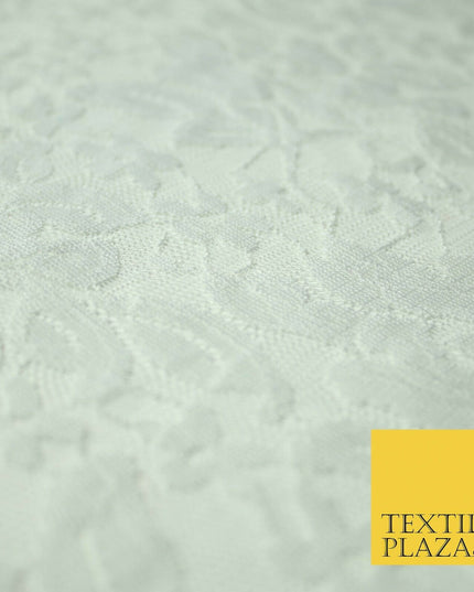 Red Peach White Floral Flower Embroidered Net Lace Dress Fabric Tulle Fancy 58"