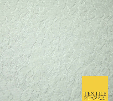 Red Peach White Floral Flower Embroidered Net Lace Dress Fabric Tulle Fancy 58"