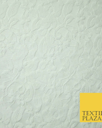 Red Peach White Floral Flower Embroidered Net Lace Dress Fabric Tulle Fancy 58"