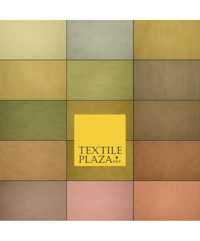 85 COLOURS - Tutu Fairy Veil Bridal Plain Soft Sheer Tulle Net Fabric 58" WIDE