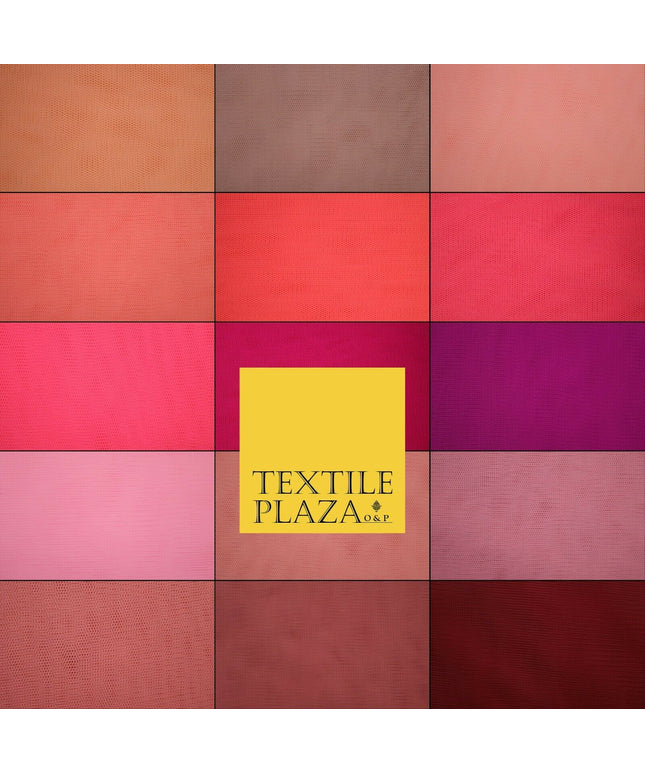 85 COLOURS - Tutu Fairy Veil Bridal Plain Soft Sheer Tulle Net Fabric 58" WIDE