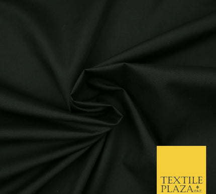 PREMIUM POLY COTTON ALL COLOURS PLAIN DYED FABRIC CRAFT MATERIAL POLYCOTTON 44"