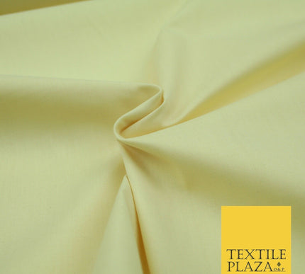 PREMIUM POLY COTTON ALL COLOURS PLAIN DYED FABRIC CRAFT MATERIAL POLYCOTTON 44"