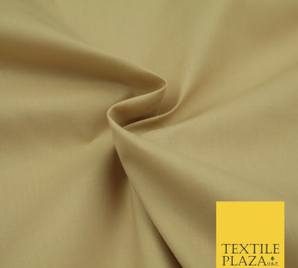 PREMIUM POLY COTTON ALL COLOURS PLAIN DYED FABRIC CRAFT MATERIAL POLYCOTTON 44"