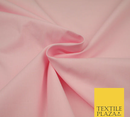 PREMIUM POLY COTTON ALL COLOURS PLAIN DYED FABRIC CRAFT MATERIAL POLYCOTTON 44"