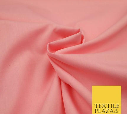 PREMIUM POLY COTTON ALL COLOURS PLAIN DYED FABRIC CRAFT MATERIAL POLYCOTTON 44"