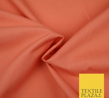 PREMIUM POLY COTTON ALL COLOURS PLAIN DYED FABRIC CRAFT MATERIAL POLYCOTTON 44"