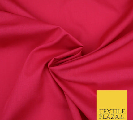 PREMIUM POLY COTTON ALL COLOURS PLAIN DYED FABRIC CRAFT MATERIAL POLYCOTTON 44"