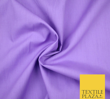 PREMIUM POLY COTTON ALL COLOURS PLAIN DYED FABRIC CRAFT MATERIAL POLYCOTTON 44"