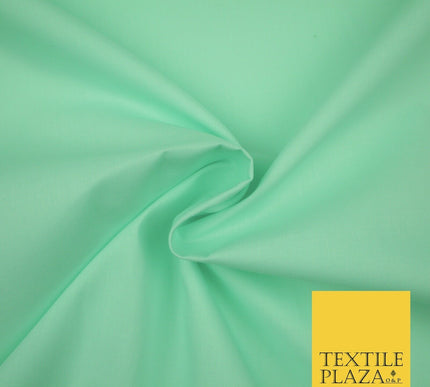 PREMIUM POLY COTTON ALL COLOURS PLAIN DYED FABRIC CRAFT MATERIAL POLYCOTTON 44"