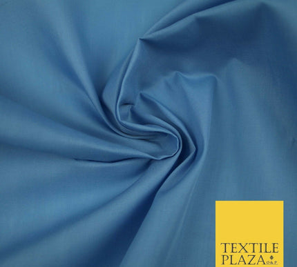 PREMIUM POLY COTTON ALL COLOURS PLAIN DYED FABRIC CRAFT MATERIAL POLYCOTTON 44"