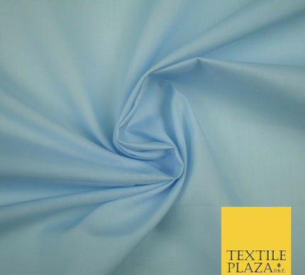 PREMIUM POLY COTTON ALL COLOURS PLAIN DYED FABRIC CRAFT MATERIAL POLYCOTTON 44"