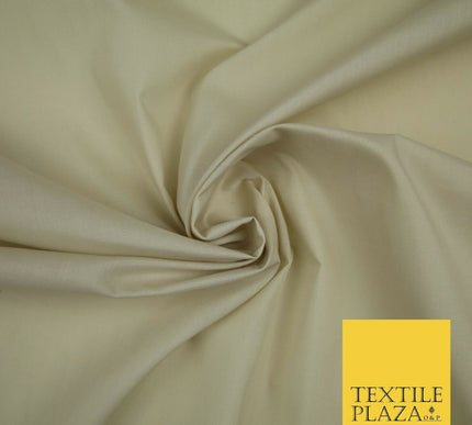 PREMIUM POLY COTTON ALL COLOURS PLAIN DYED FABRIC CRAFT MATERIAL POLYCOTTON 44"