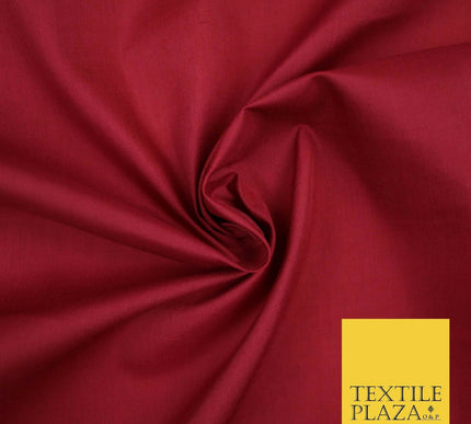 PREMIUM POLY COTTON ALL COLOURS PLAIN DYED FABRIC CRAFT MATERIAL POLYCOTTON 44"