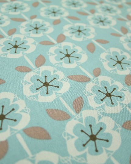 Scandi Poppy Floral Pastel Abstract 100% COTTON CANVAS Printed Fabric Craft 58"