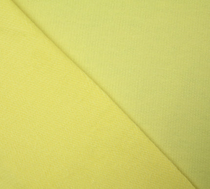 Heavy Lemon Yellow Terry Loop Back Jersey Dress Knit Fabric 67" Wide 4732