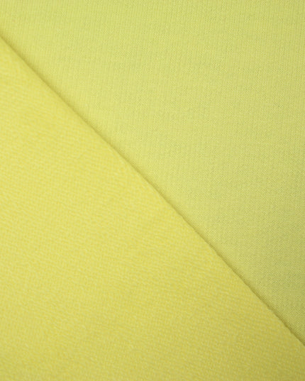 Heavy Lemon Yellow Terry Loop Back Jersey Dress Knit Fabric 67" Wide 4732