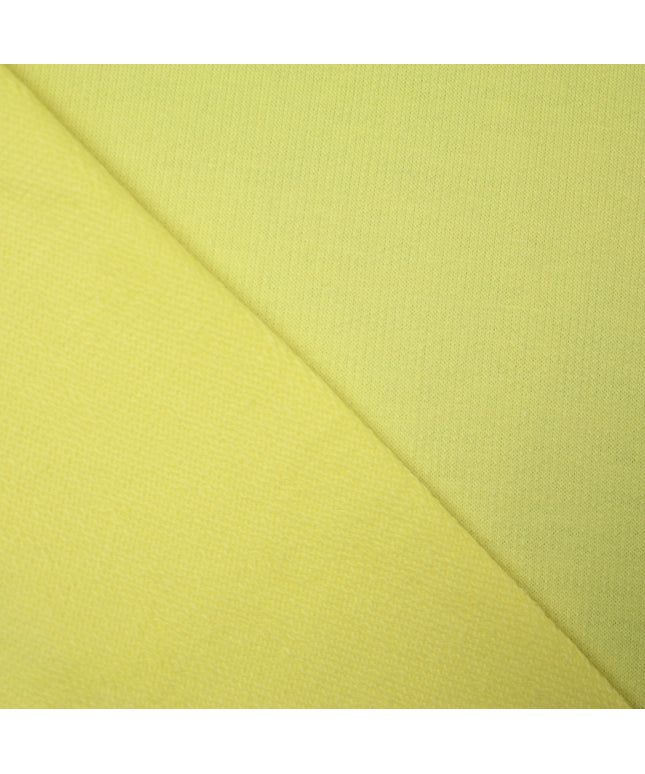Heavy Lemon Yellow Terry Loop Back Jersey Dress Knit Fabric 67" Wide 4732