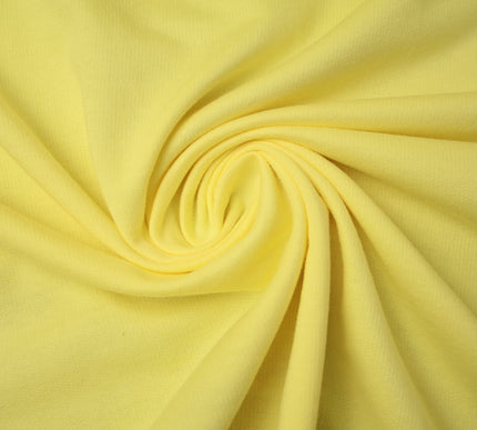 Heavy Lemon Yellow Terry Loop Back Jersey Dress Knit Fabric 67" Wide 4732