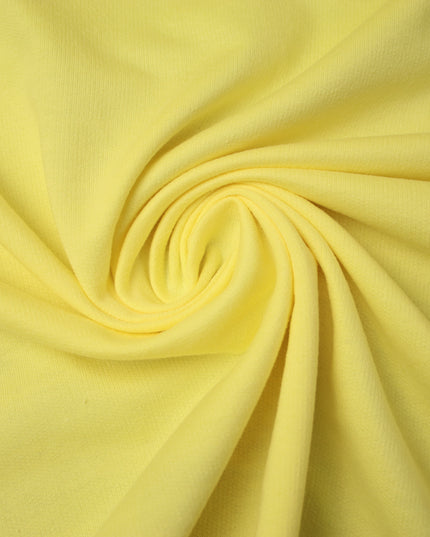 Heavy Lemon Yellow Terry Loop Back Jersey Dress Knit Fabric 67" Wide 4732