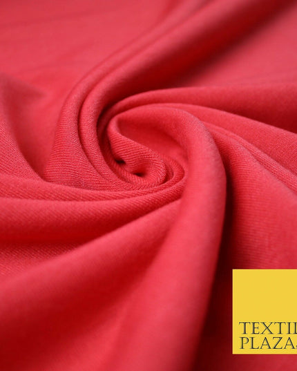 Luxury Plain Stretch Ponti Ponte Roma Jersey Fabric 60" Dress Skirt Knit Craft
