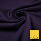 Luxury Plain Stretch Ponti Ponte Roma Jersey Fabric 60" Dress Skirt Knit Craft