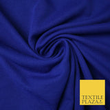Luxury Plain Stretch Ponti Ponte Roma Jersey Fabric 60" Dress Skirt Knit Craft