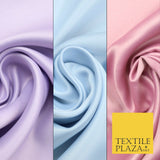 Premium Plain Smooth Matt Duchess Satin Fabric Material Bridal Wedding Dress 58"