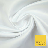 Premium Plain Smooth Matt Duchess Satin Fabric Material Bridal Wedding Dress 58"
